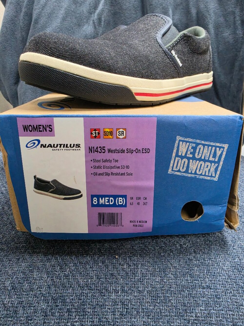 Women's Nautilus N1435 Steel Safety Work Shoe, Size 8